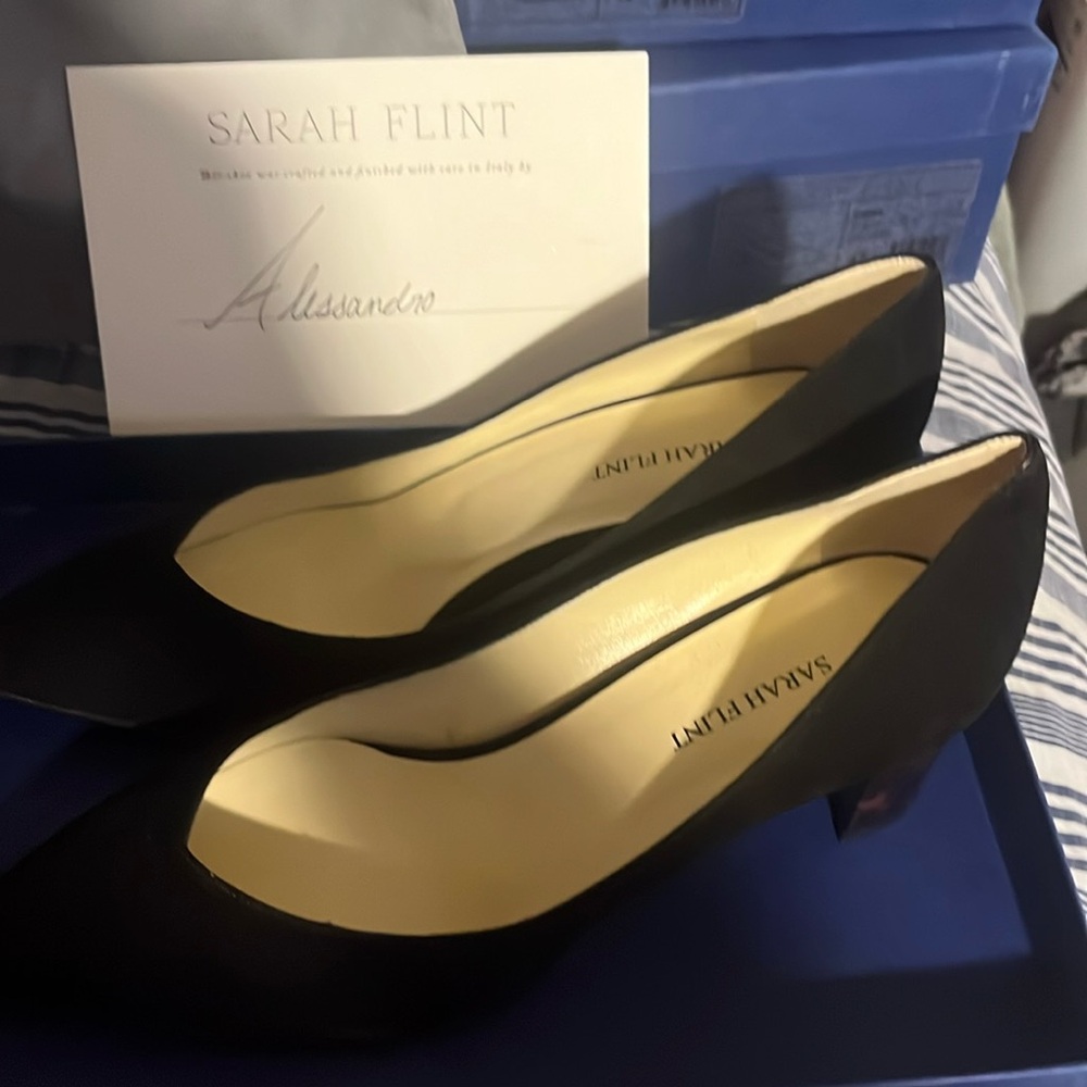 Sarah Flint  Handmade Italian suede/ leather shoes